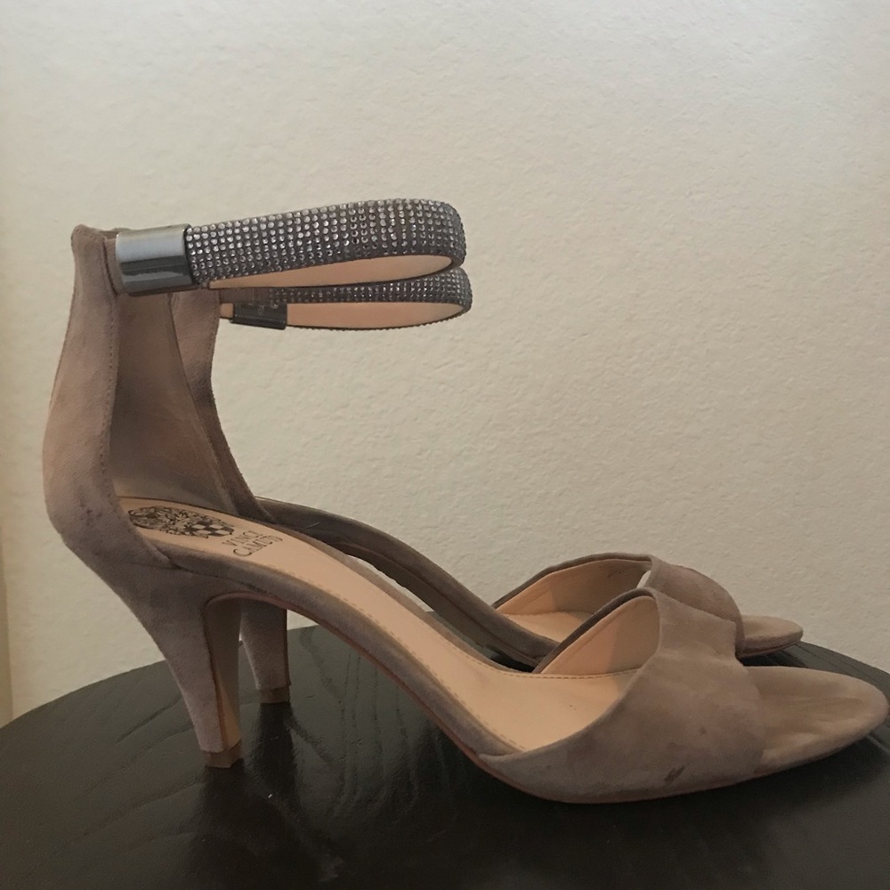 Vince Camuto Heels with rhinestone straps